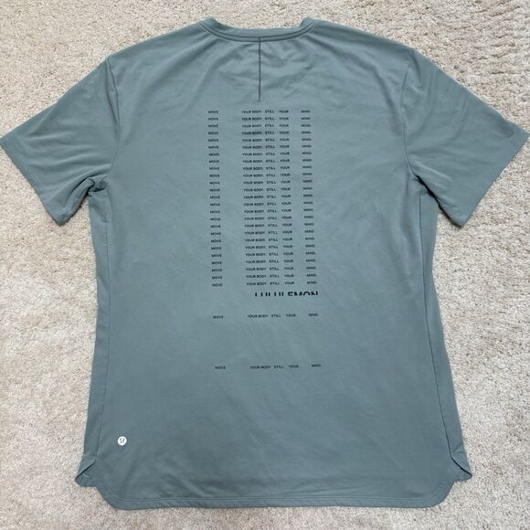 NWOT Lululemon Metal Vent Tech Athletic Short Sleeve Green Teal Shirt Men’s L - Picture 4 of 10